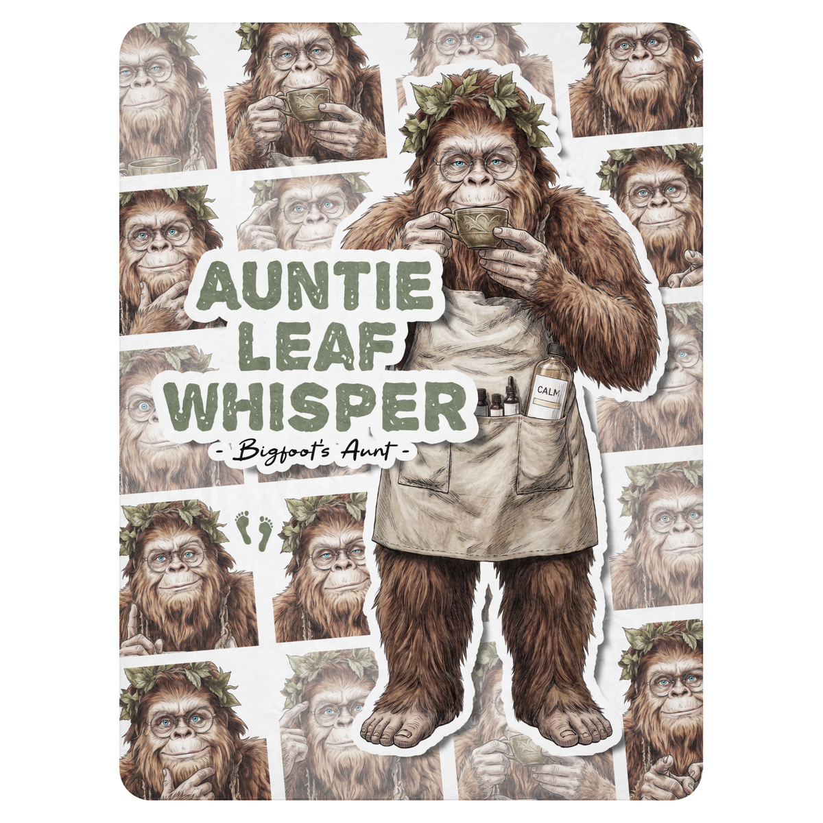 Bigfoot Sherpa Blanket | Auntie Leaf Whisper