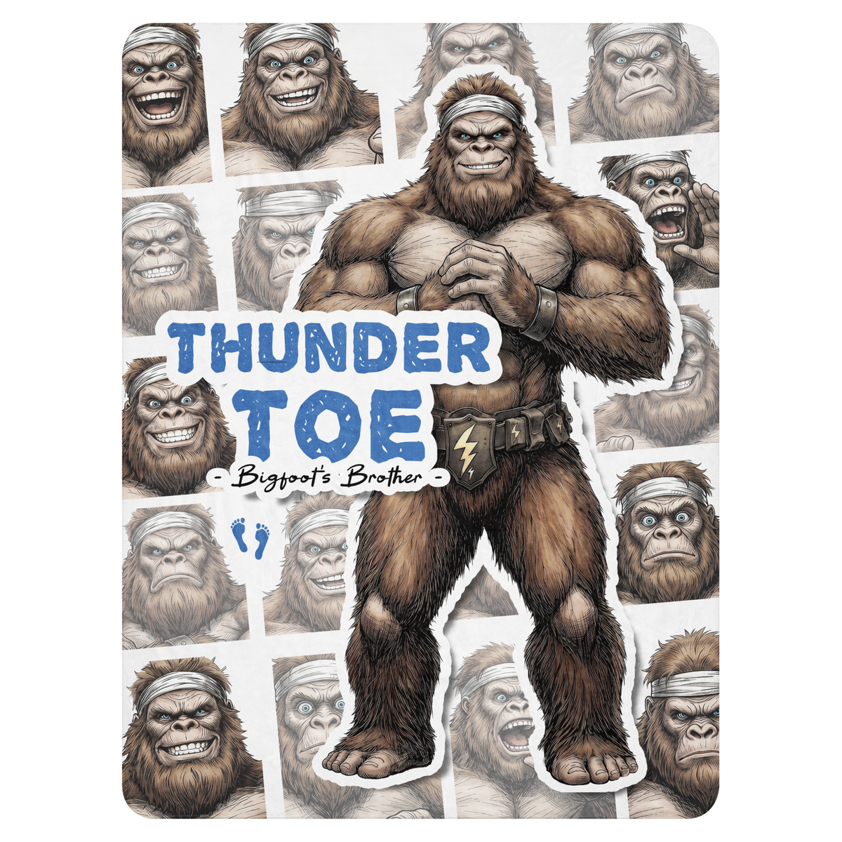 Bigfoot Sherpa Blanket | Brother Thunder-Toe