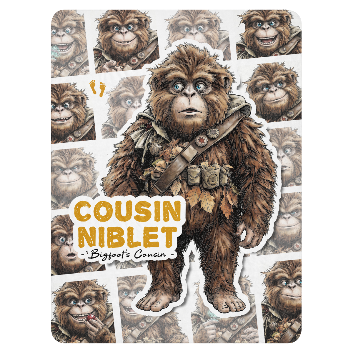 Bigfoot Sherpa Blanket | Cousin Niblet