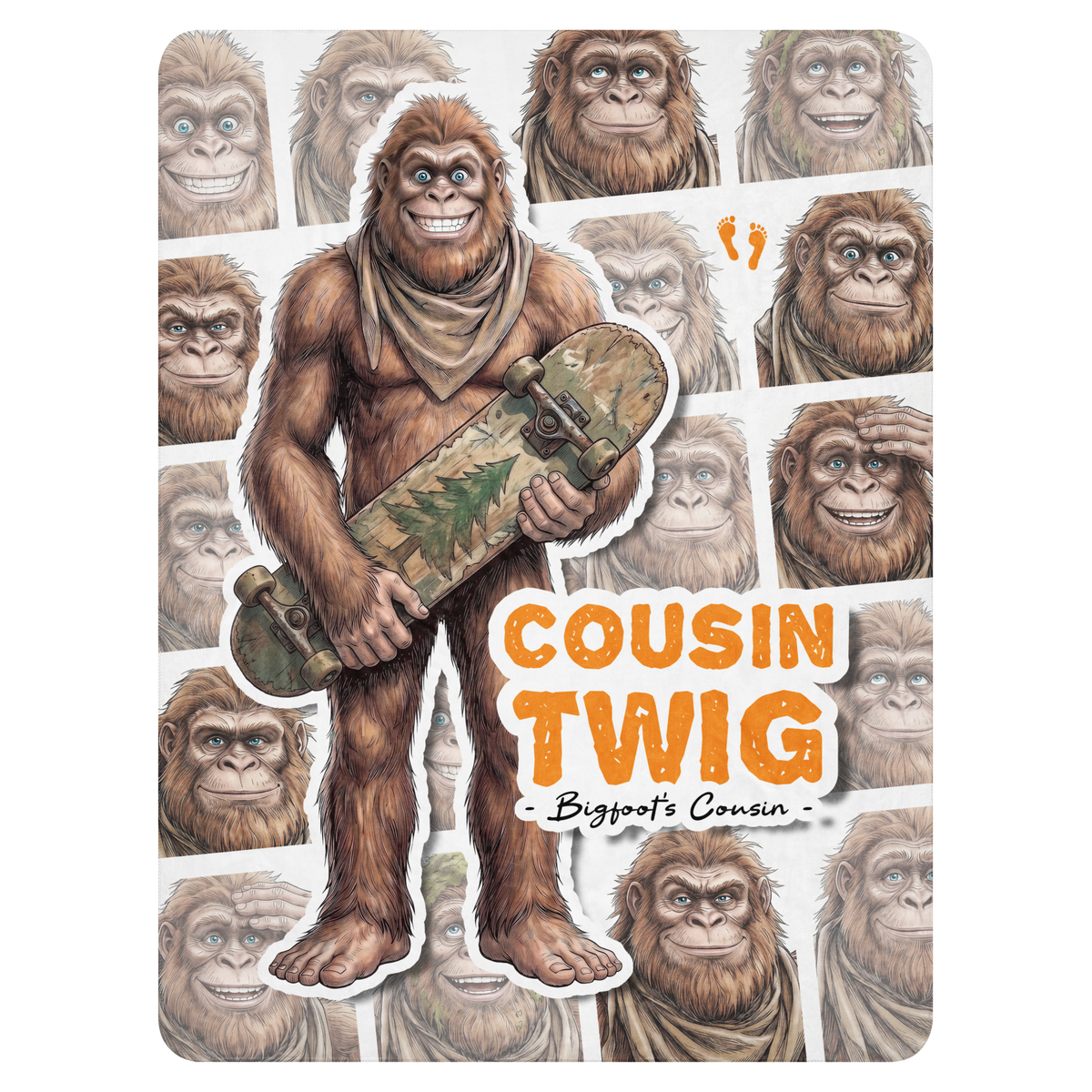 Bigfoot Sherpa Blanket | Cousin Twig