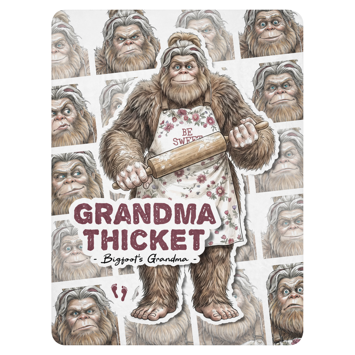 Bigfoot Sherpa Blanket | Grandma Thicket