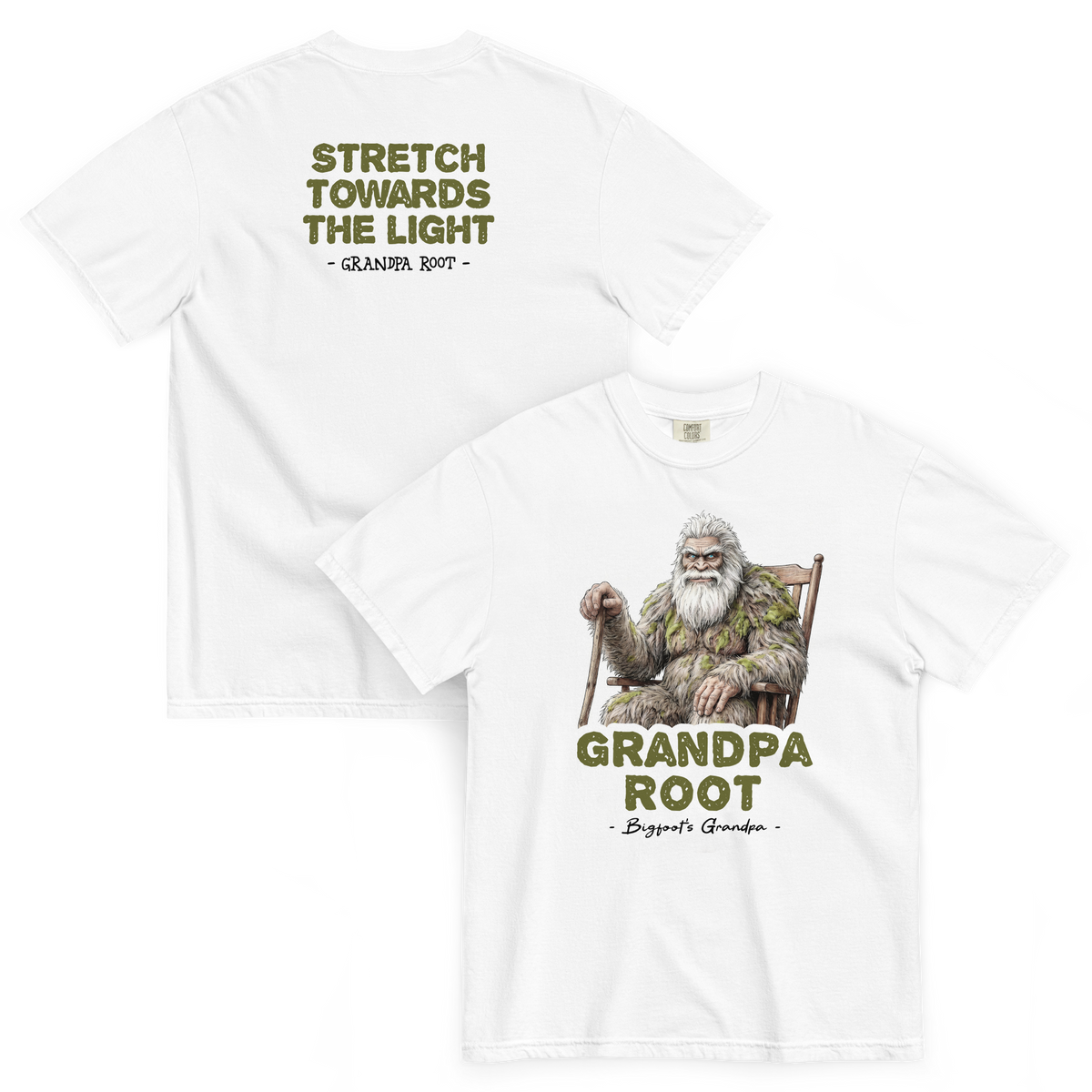 Bigfoot Shirt for Quiet People | Stretch Toward the Light