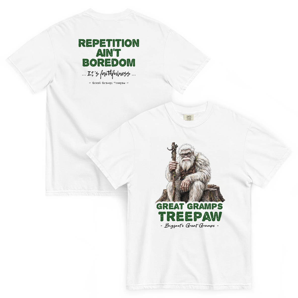 Bigfoot Shirt for Old Souls | Repetition Ain't Boredom It's Faithfulness