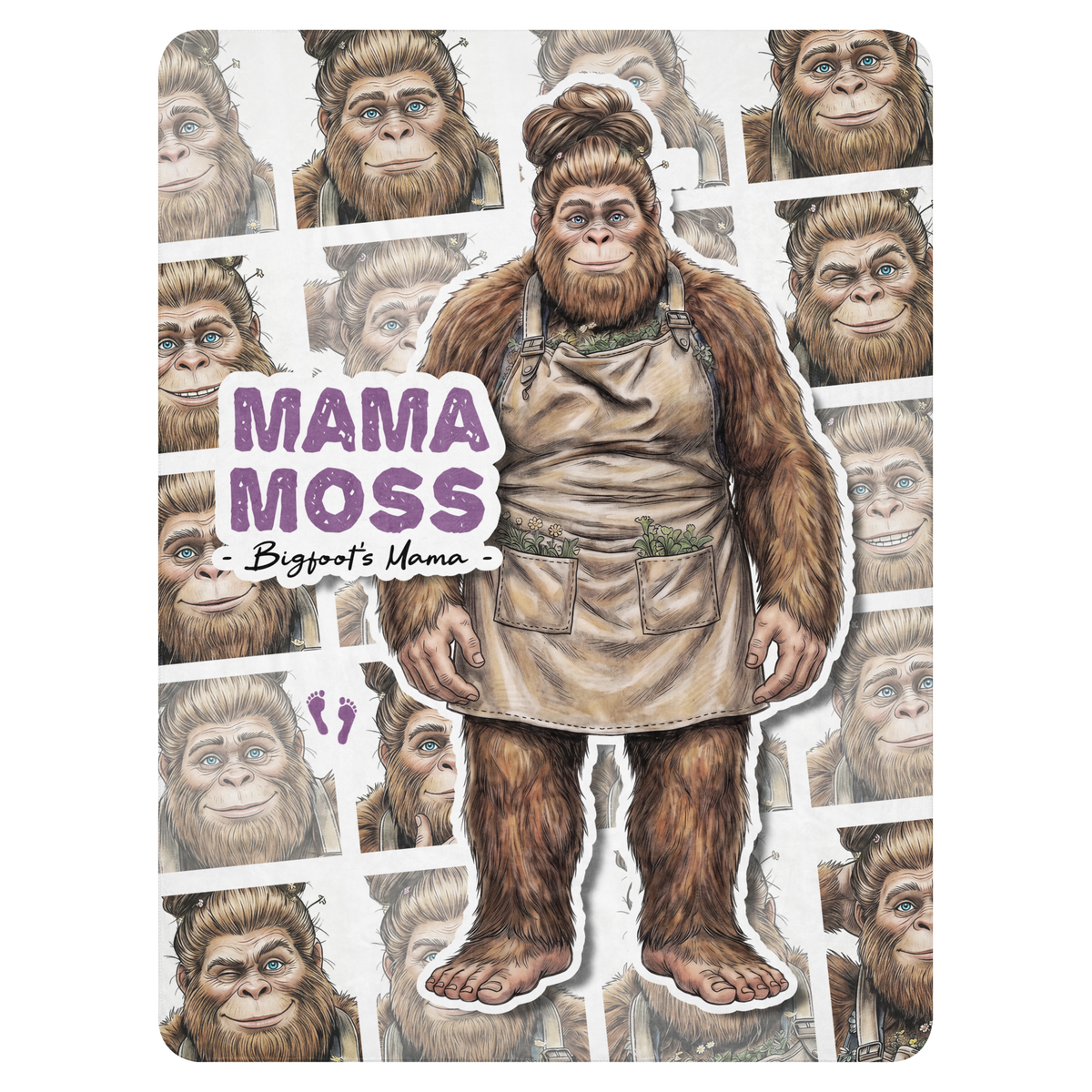 Bigfoot Sherpa Blanket | Mama Moss