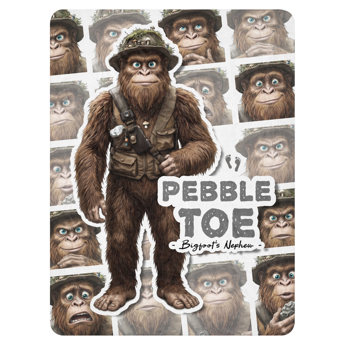 Bigfoot Sherpa Blanket | Nephew Pebble-Toe