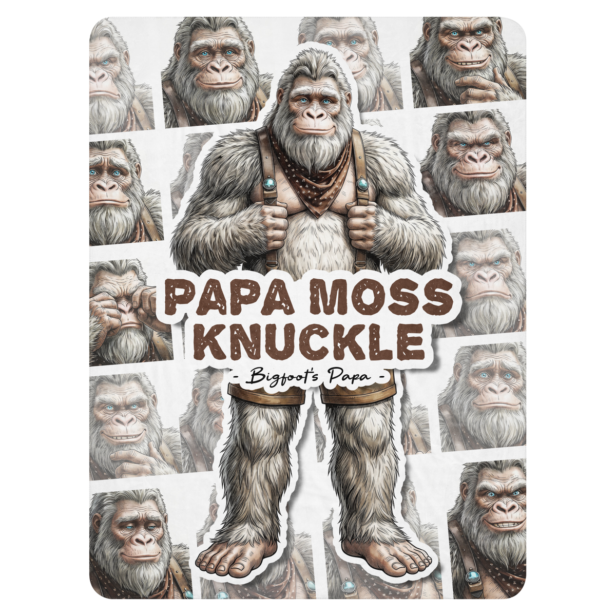 Bigfoot Sherpa Blanket | Papa Moss Knuckle