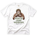 Auntie Leaf Whisper Bigfoot T-Shirt Front Design