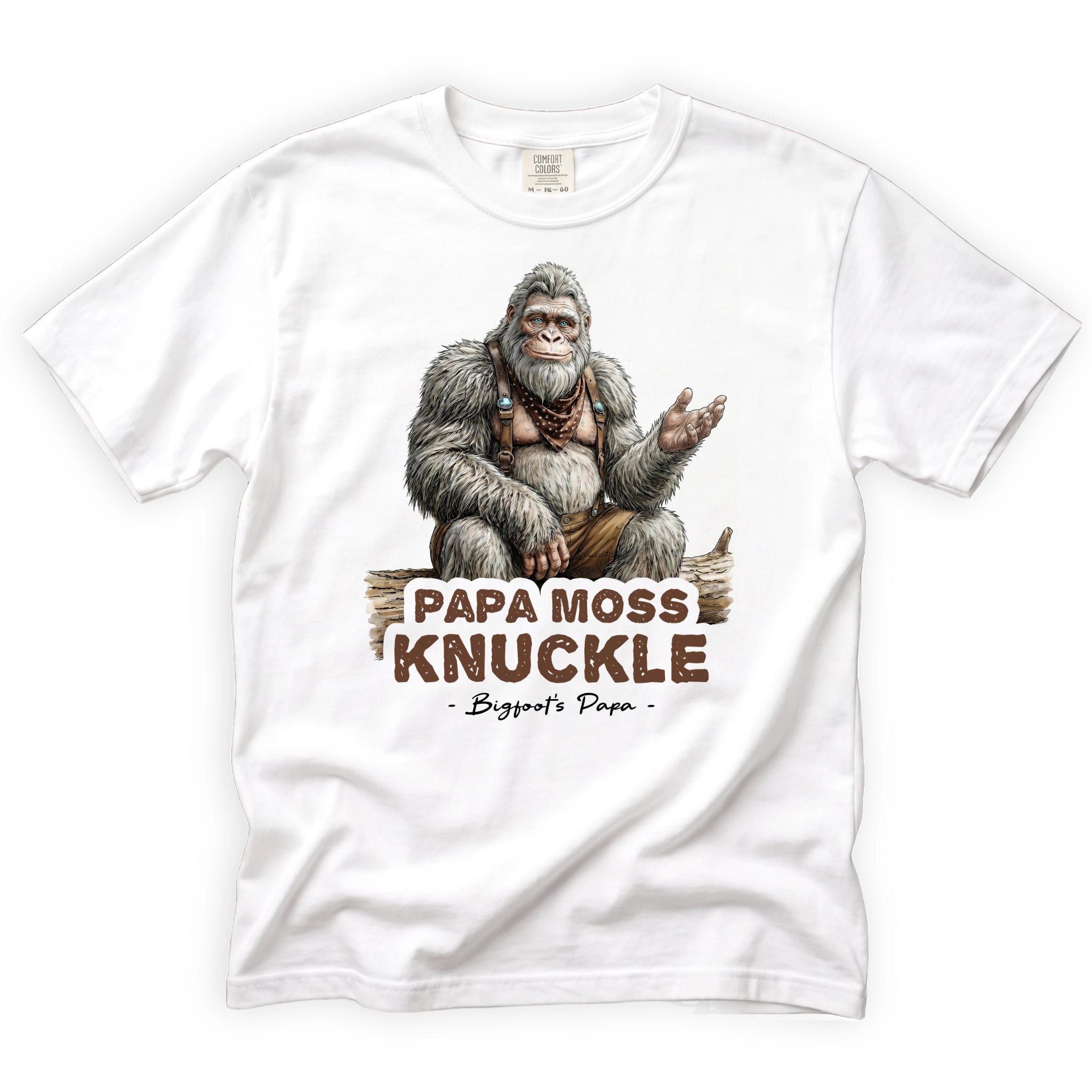 Papa Moss Knuckle T-Shirt Front Design