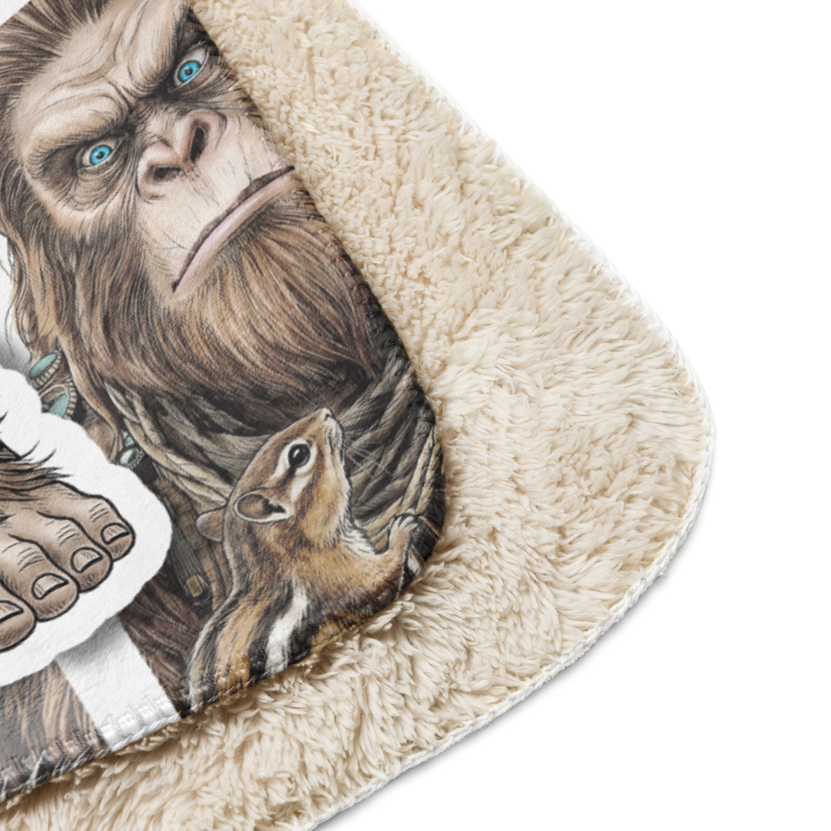 Bigfoot Sherpa Blanket | Aunt Prickly