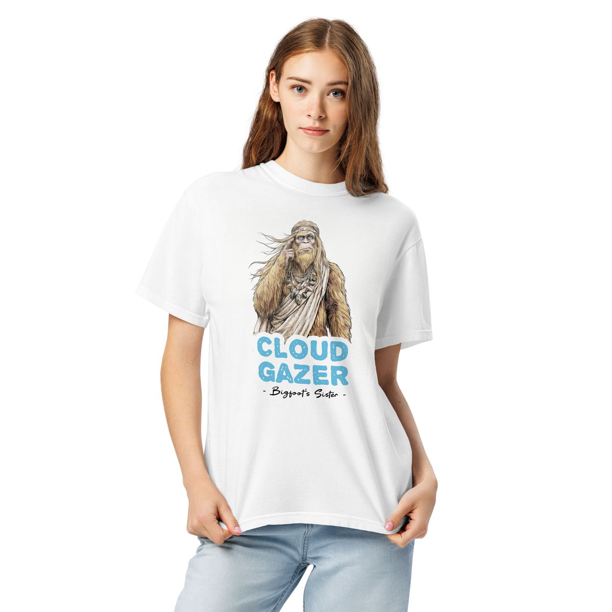 Bigfoot Shirt for Free Spirits | Wind Rearranges Your Thoughts