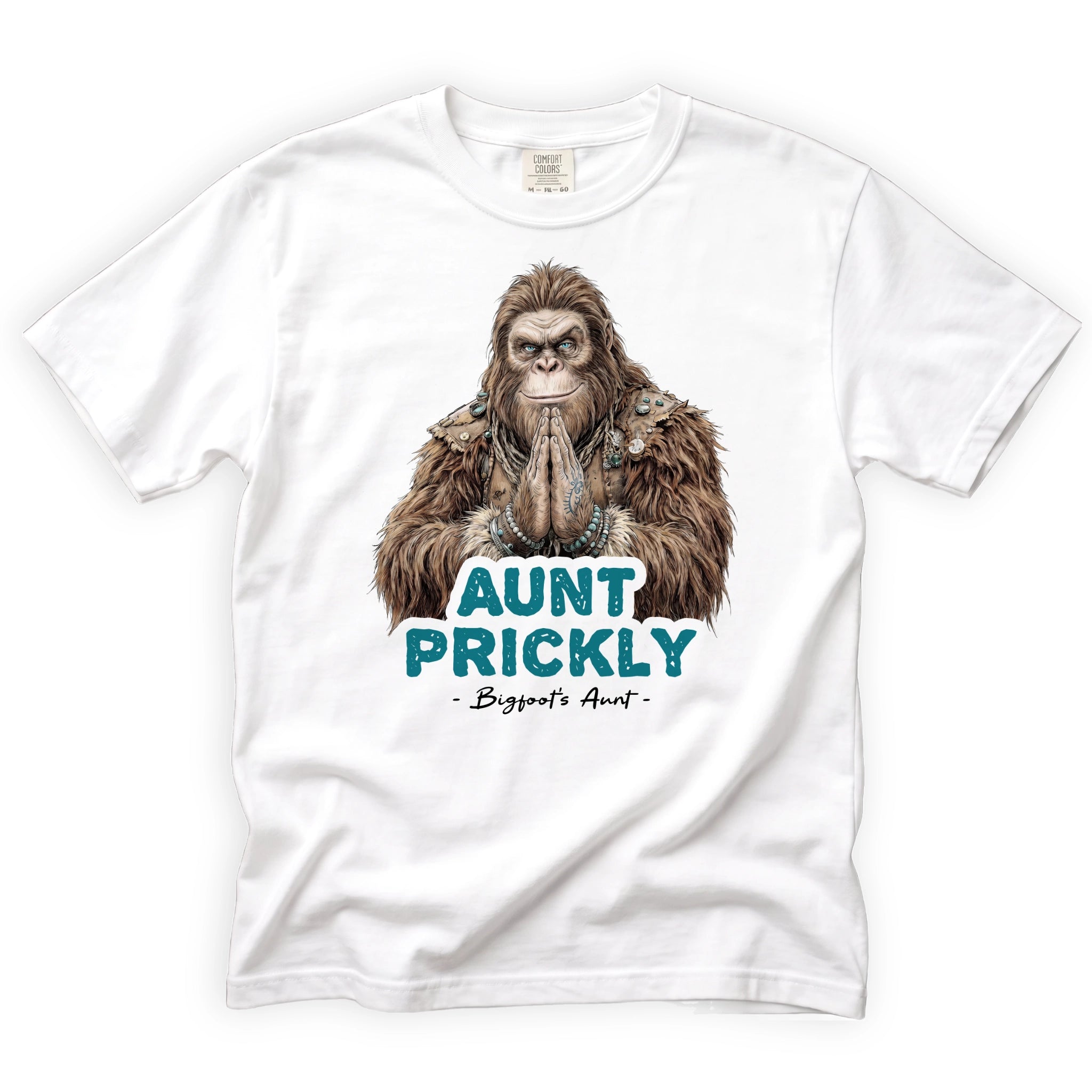 Aunt Prickly Bigfoot T-Shirt Front Design