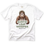Auntie Leaf Whisper Bigfoot T-Shirt Front Design