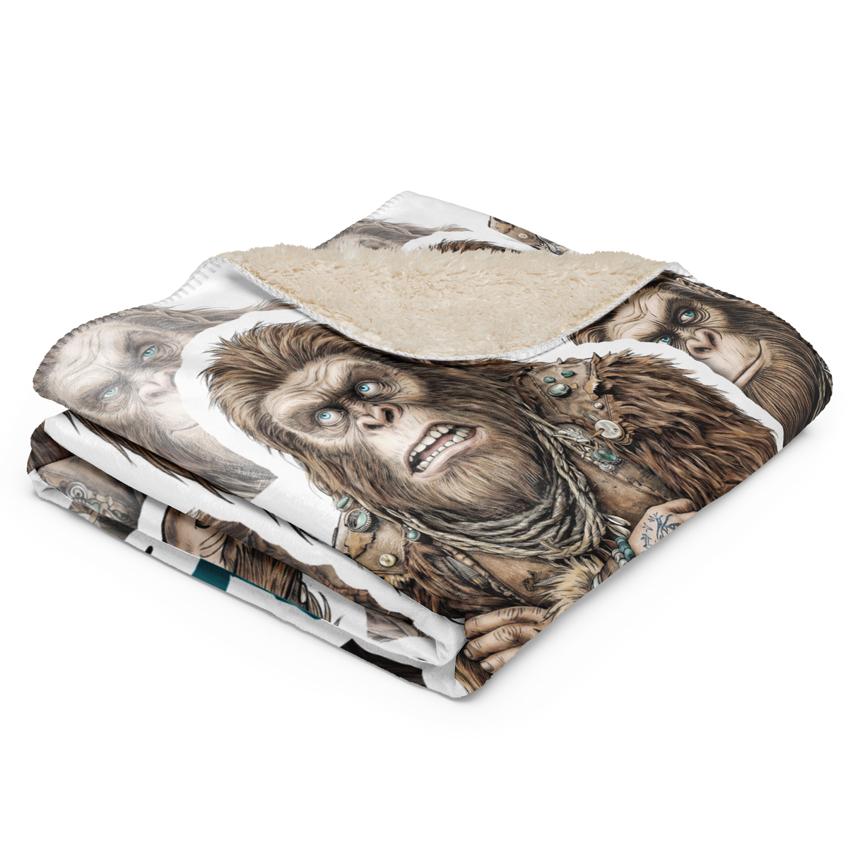 Bigfoot Sherpa Blanket | Aunt Prickly