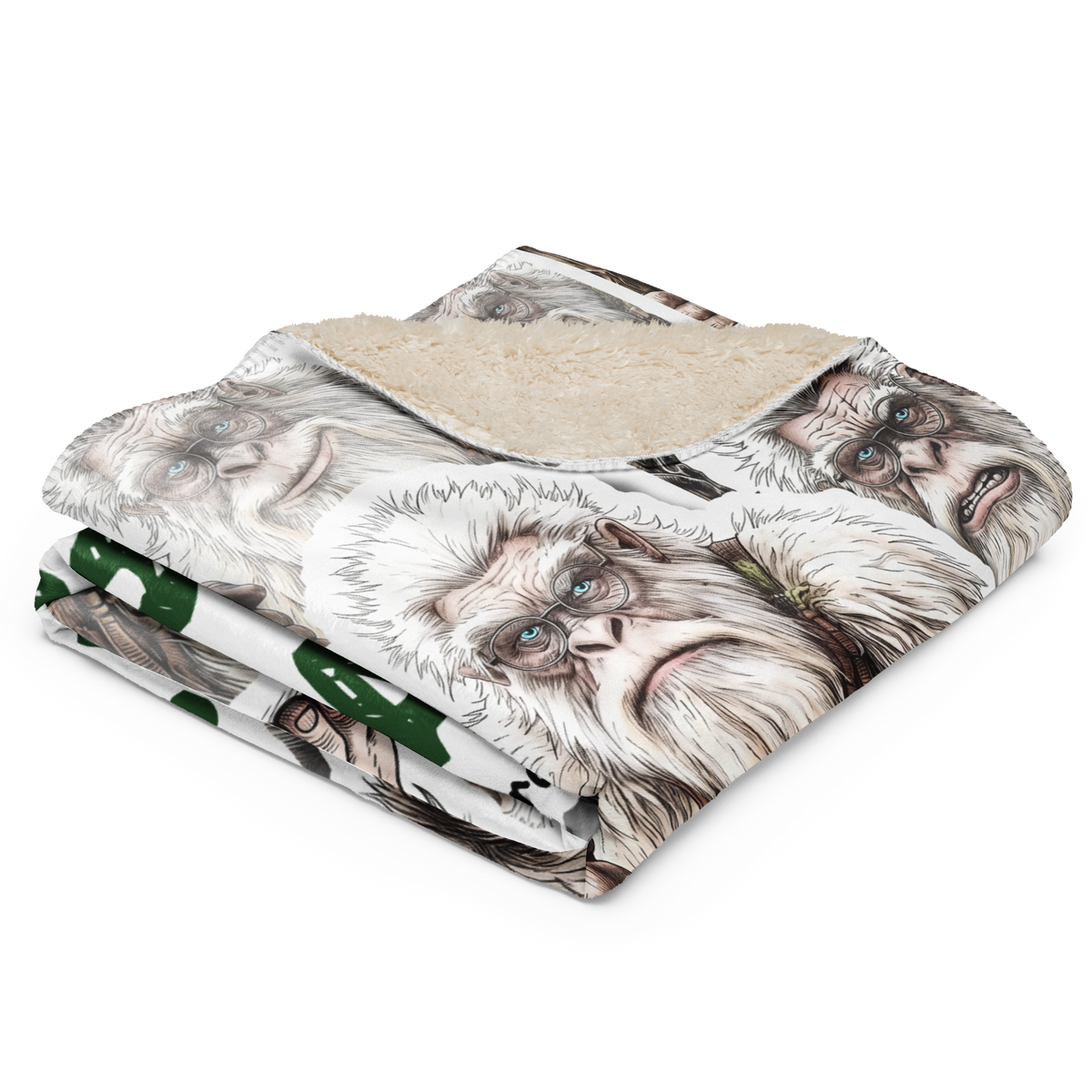 Bigfoot Sherpa Blanket | Great Gramps Treepaw