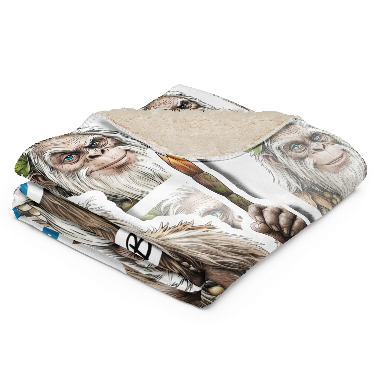 Bigfoot Sherpa Blanket | Great Granny Bog