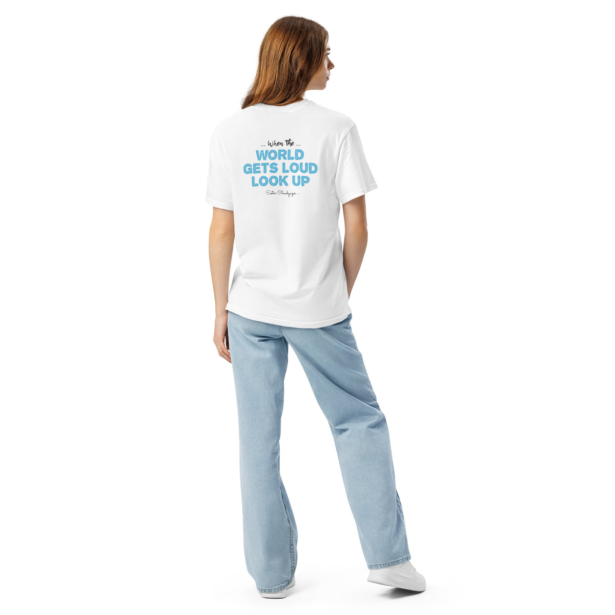 Bigfoot Shirt for Free Spirits | When the World Gets Loud Look Up