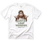 Auntie Leaf Whisper Bigfoot T-Shirt Front Design