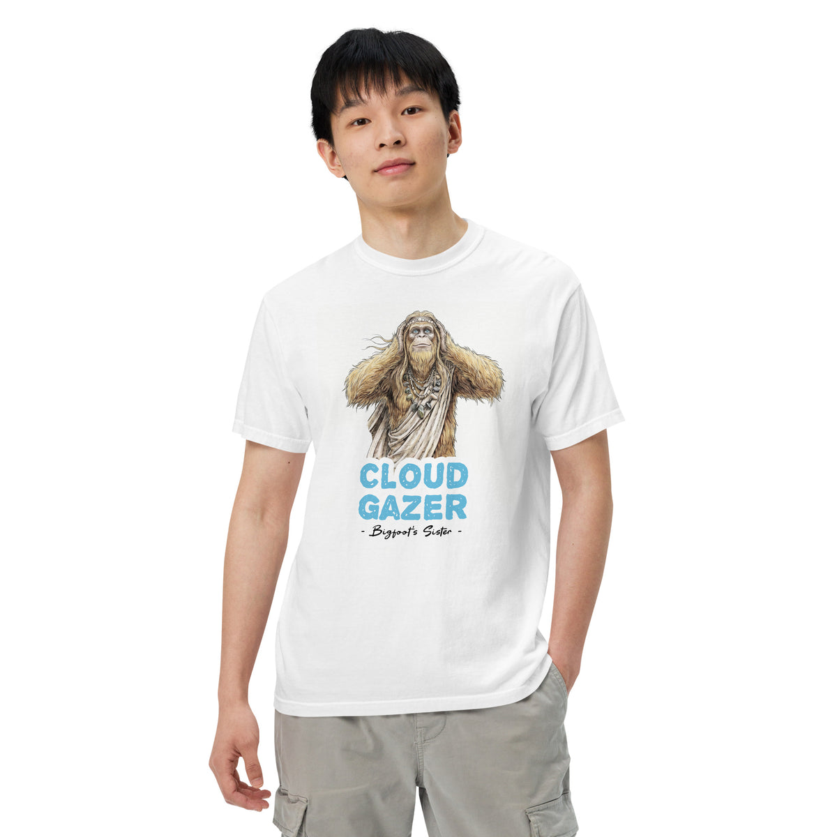 Bigfoot Shirt for Free Spirits | When the World Gets Loud Look Up