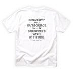 Nephew Pebble-Toe Outsource Bravery to Squirrels Quote Back Design