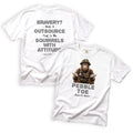 Nephew Pebble-Toe Outsource Bravery to Squirrels T-Shirt Front and Back Design