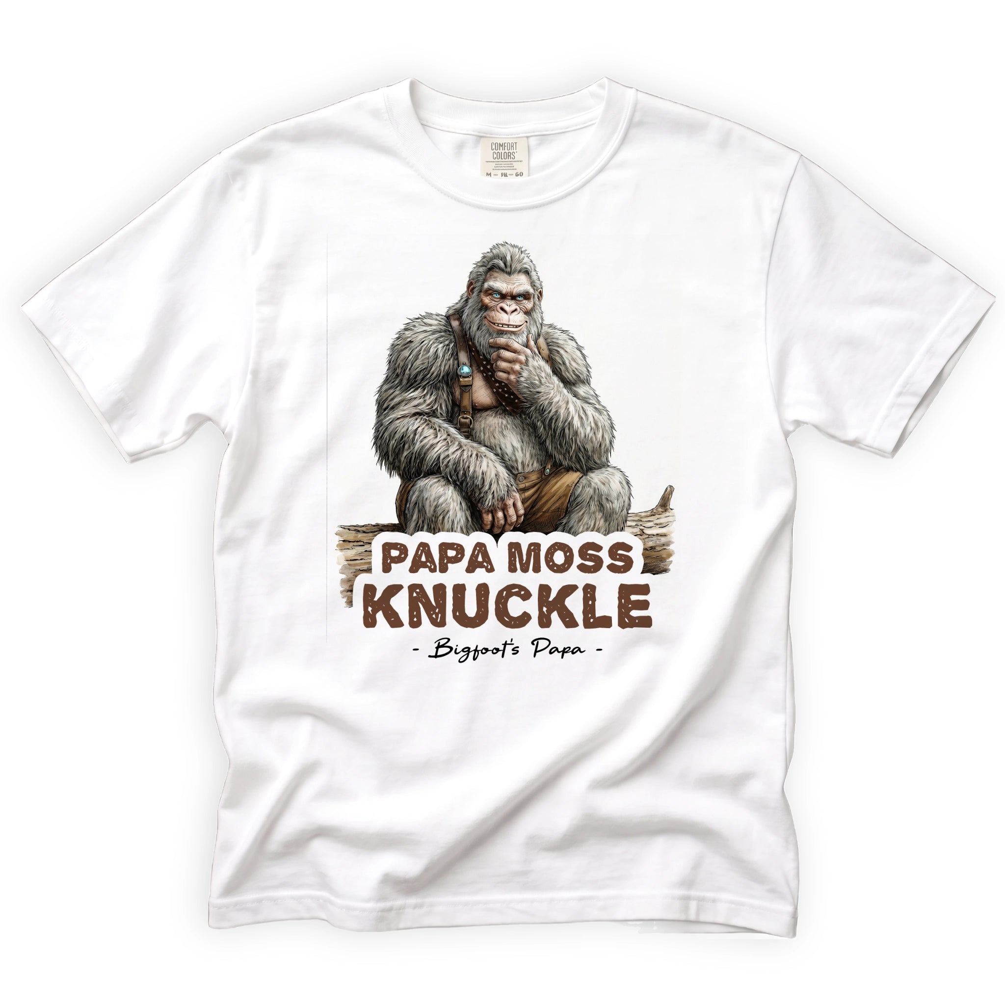 Papa Moss Knuckle T-Shirt Front Design