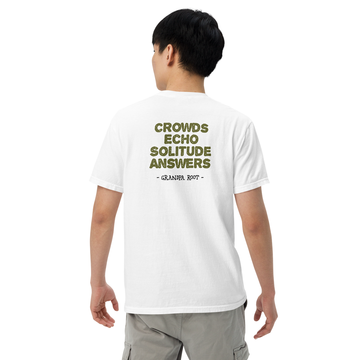 Bigfoot Shirt for Quiet People | Crowds Echo Solitude Answers
