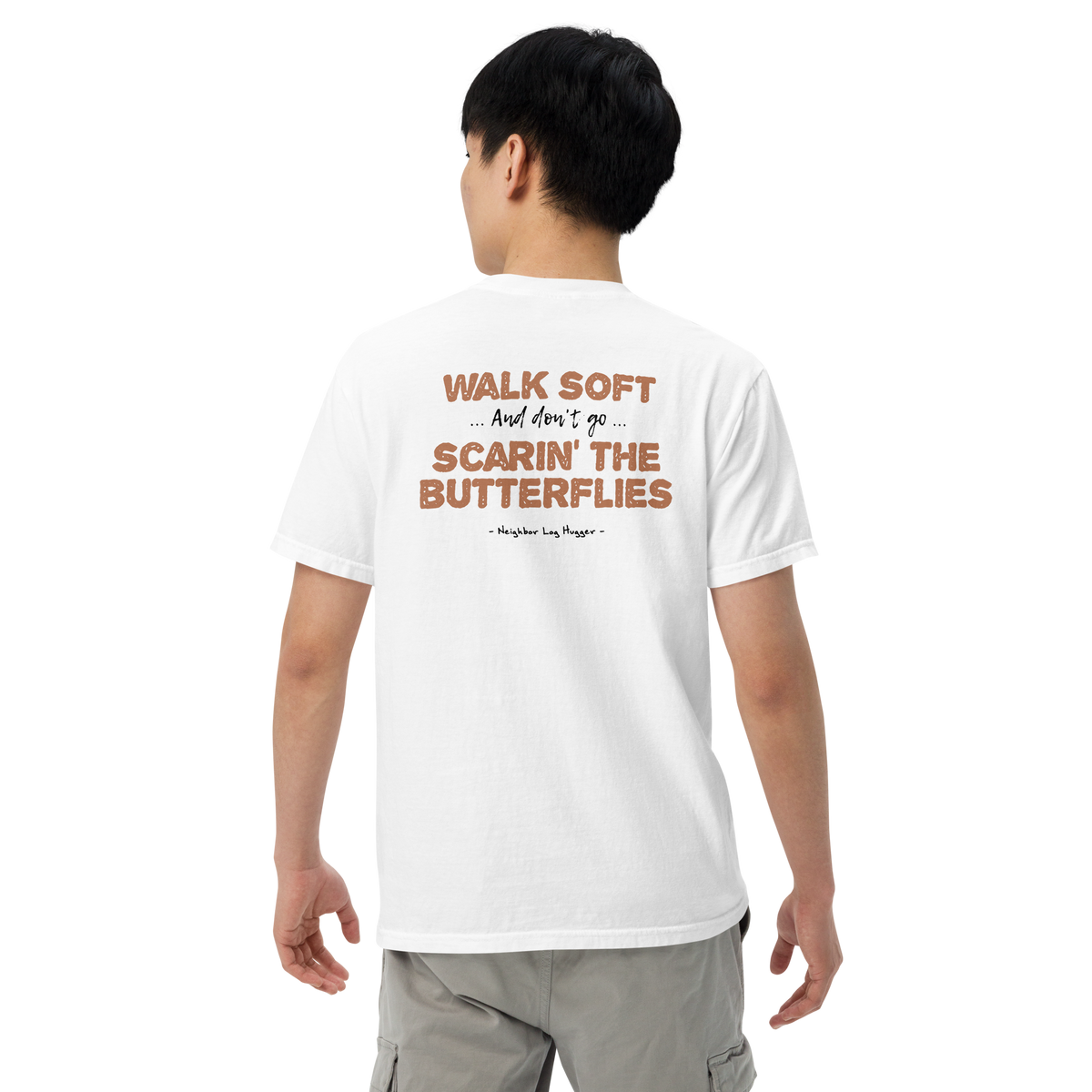 Bigfoot Shirt for Tree Huggers | Walk Soft Don't Go Scarin' the Butterflies