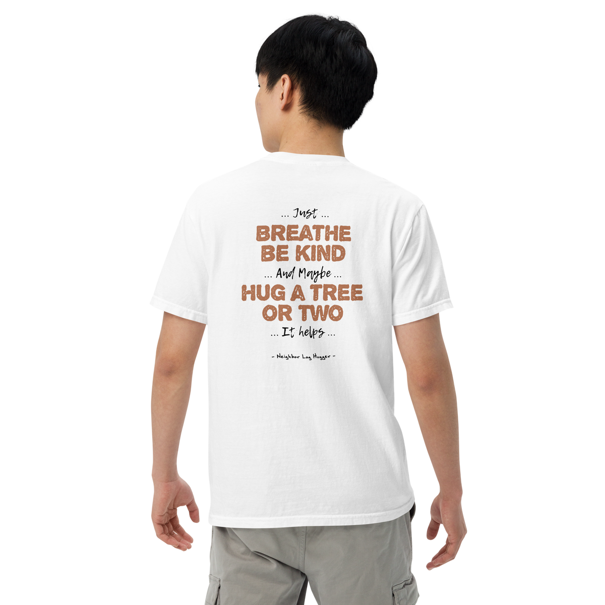 Bigfoot Shirt for Tree Huggers | Just Breathe Be Kind Hug a Tree or Two