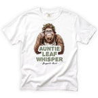 Auntie Leaf Whisper Bigfoot T-Shirt Front Design