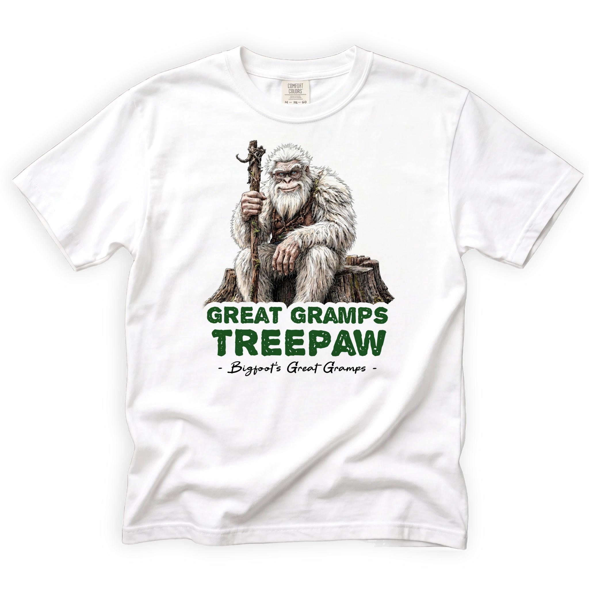 Great Gramps Treepaw T-Shirt Front Design