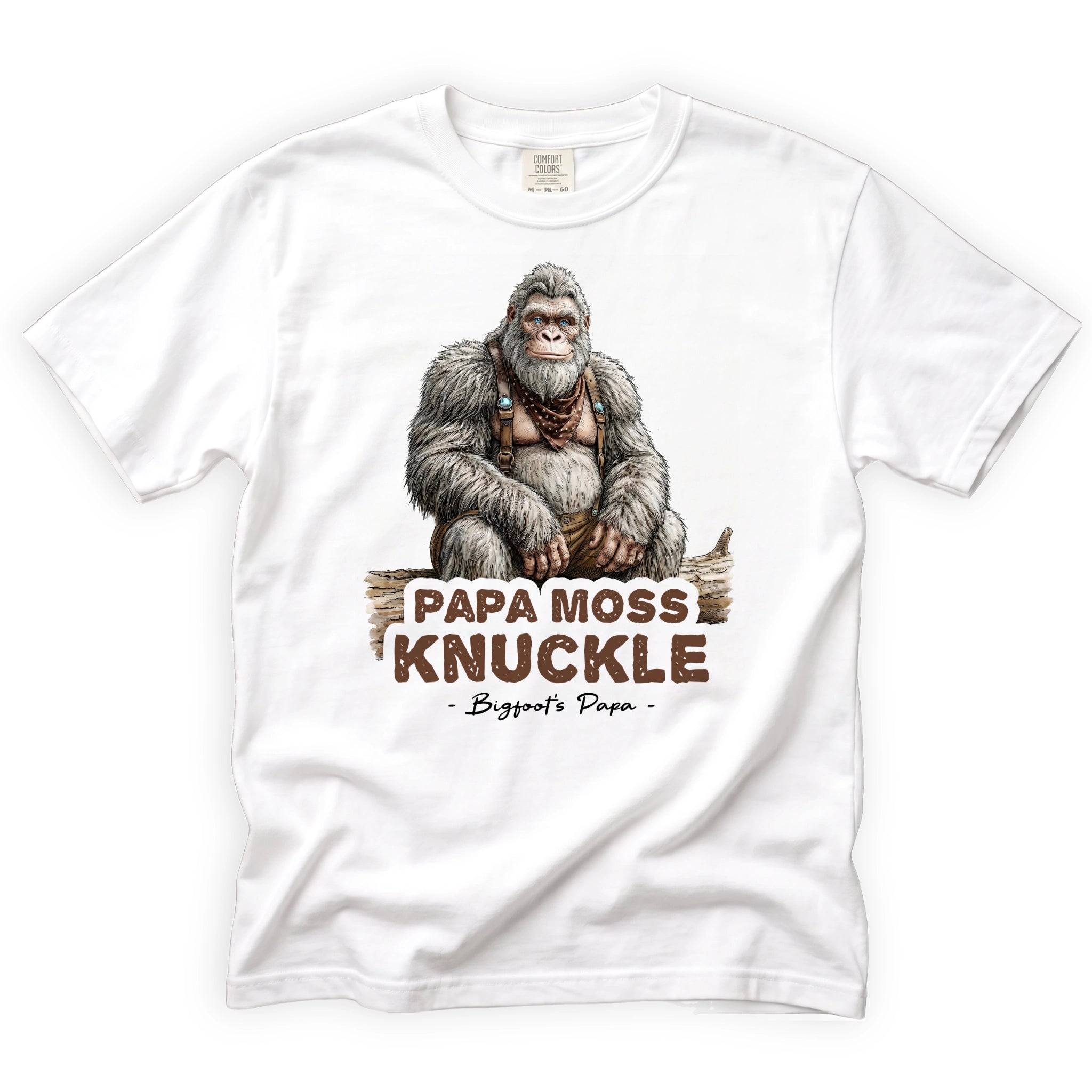 Papa Moss Knuckle T-Shirt Front Design