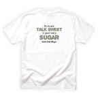 Auntie Leaf Whisper Go On Now Talk Sweet to Your Roots Sugar Quote Back Design