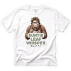 Auntie Leaf Whisper Bigfoot T-Shirt Front Design