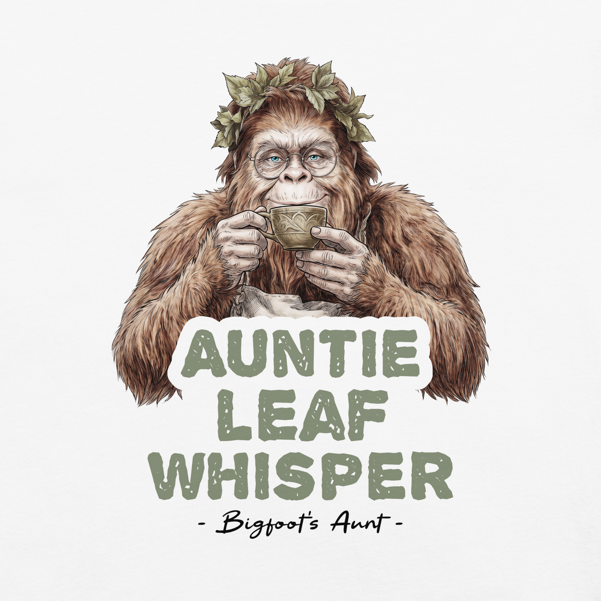 Bigfoot Shirt for Tea Lovers and Calm Souls | Tea First Sass Second