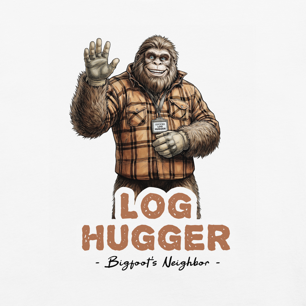 Bigfoot Shirt for Tree Huggers | Have a Great Tree Huggin Day