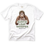 Auntie Leaf Whisper Bigfoot T-Shirt Front Design