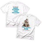 Great Granny Bog My Quilts Got More Stories Than Patches T-Shirt Front and Back Design