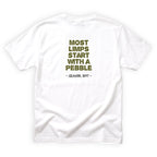 Grandpa Root Most Limps Start with a Pebble Quote Back Design