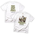 Grandpa Root Most Limps Start with a Pebble T-Shirt Front and Back Design