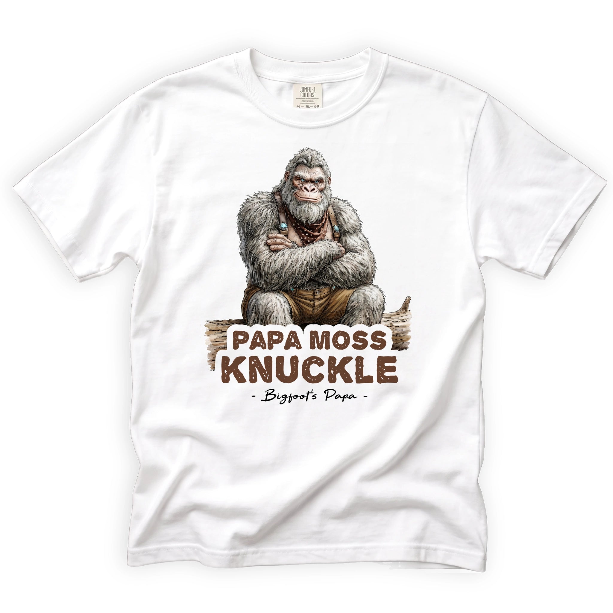 Papa Moss Knuckle T-Shirt Front Design