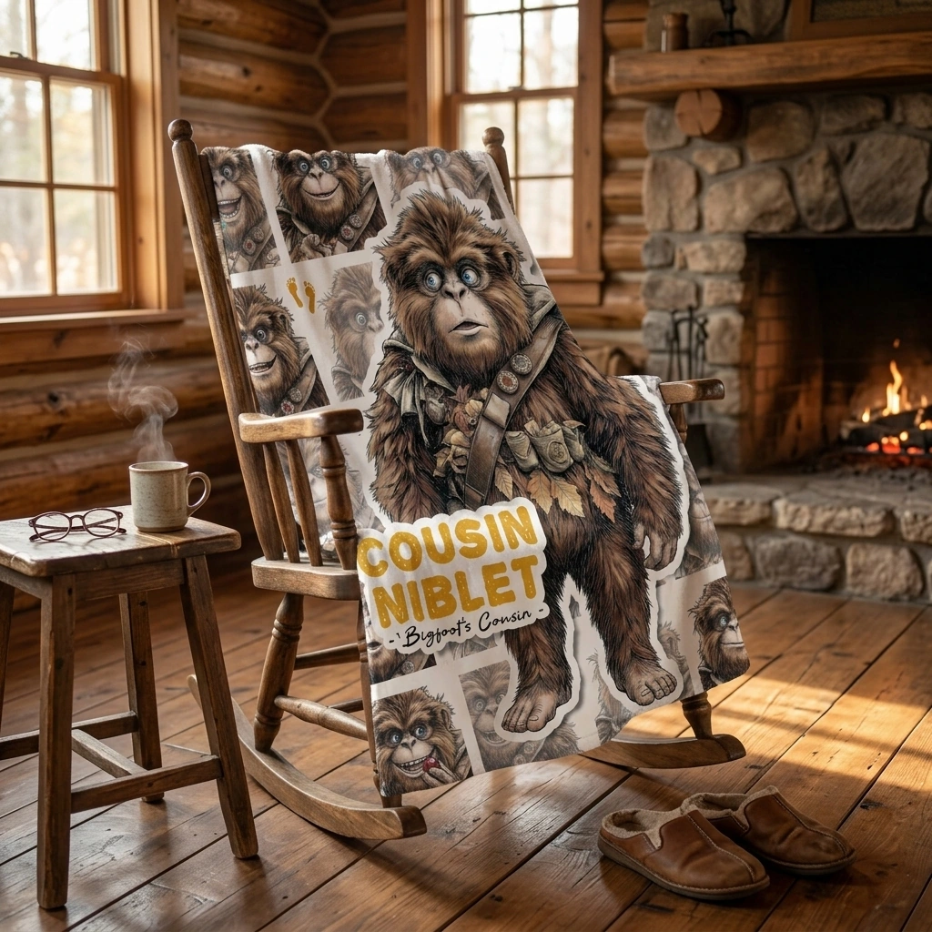 Bigfoot Sherpa Blanket | Cousin Niblet