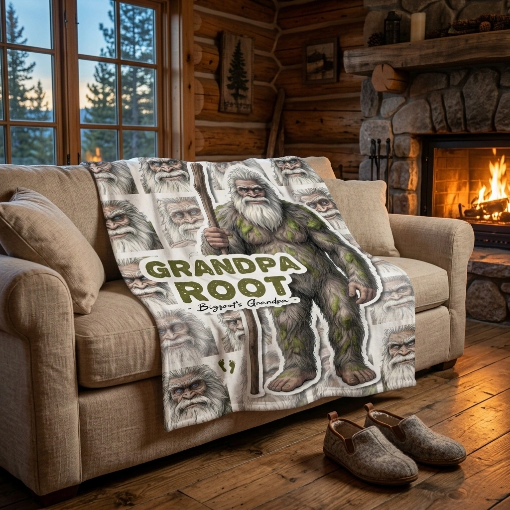 Bigfoot Sherpa Blanket | Grandpa Root