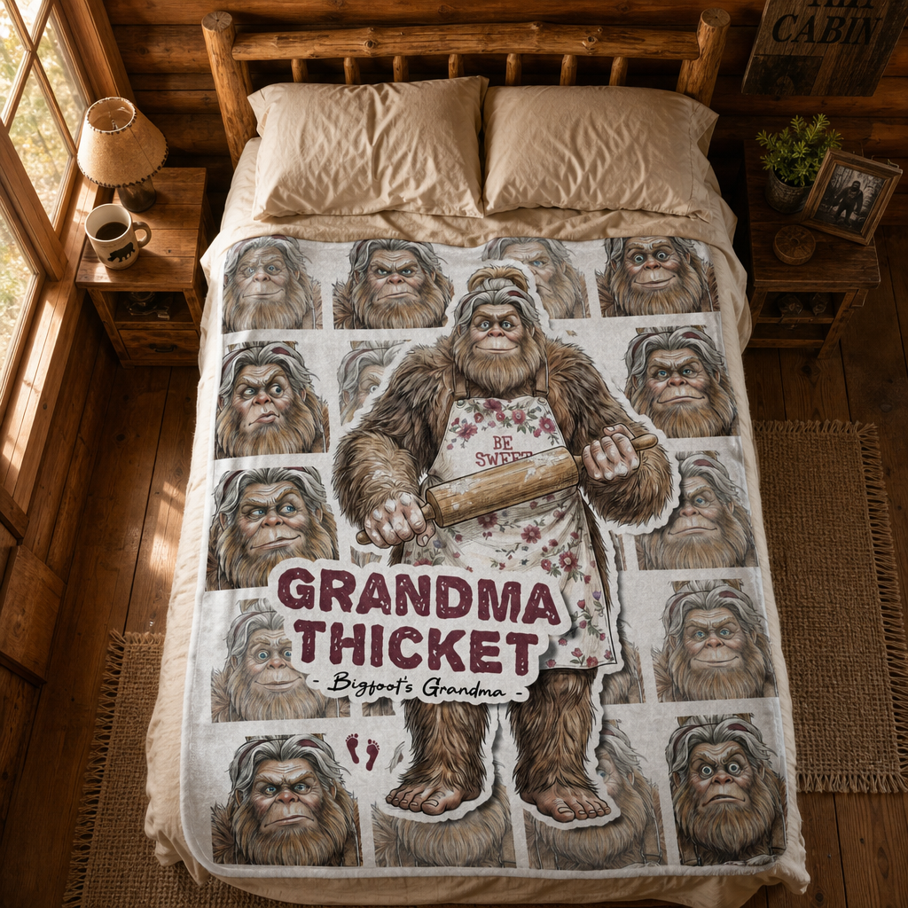 Bigfoot Sherpa Blanket | Grandma Thicket