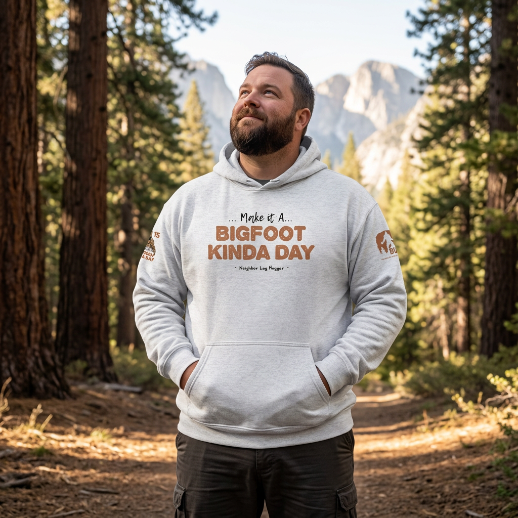 Bigfoot Hoodie | Neighbor Log Hugger – Official Forest League