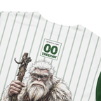 Baseball jersey with a character holding a staff and 'OO Treepaw' logo on a white background