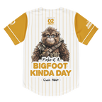 T-shirt with a Bigfoot graphic and text on a white background