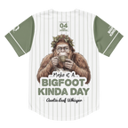 T-shirt with a Bigfoot graphic and text on a white background