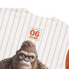Baseball jersey with a cartoon gorilla design and '06 Stump' text on a white background