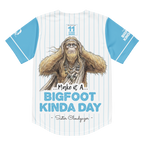 T-shirt with a Bigfoot graphic and text on a white background