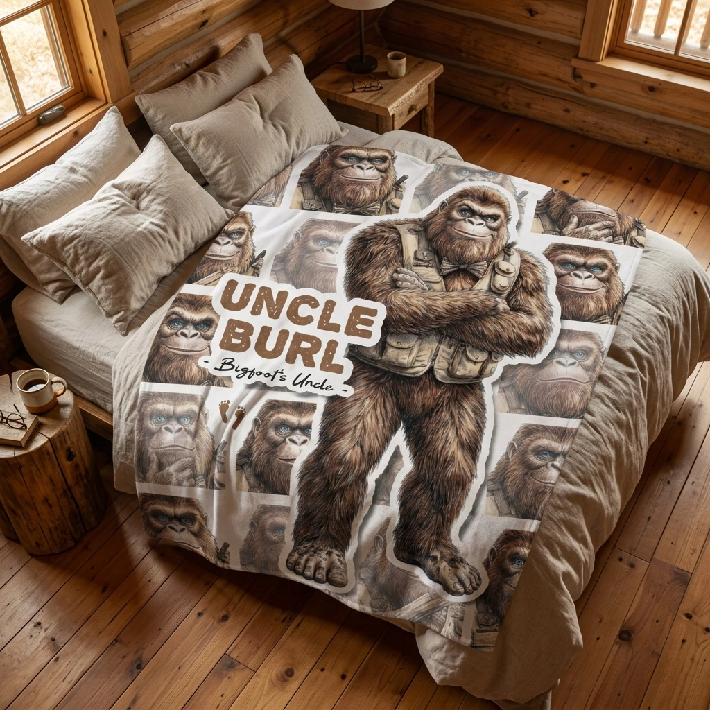 Bigfoot Sherpa Blanket | Uncle Burl